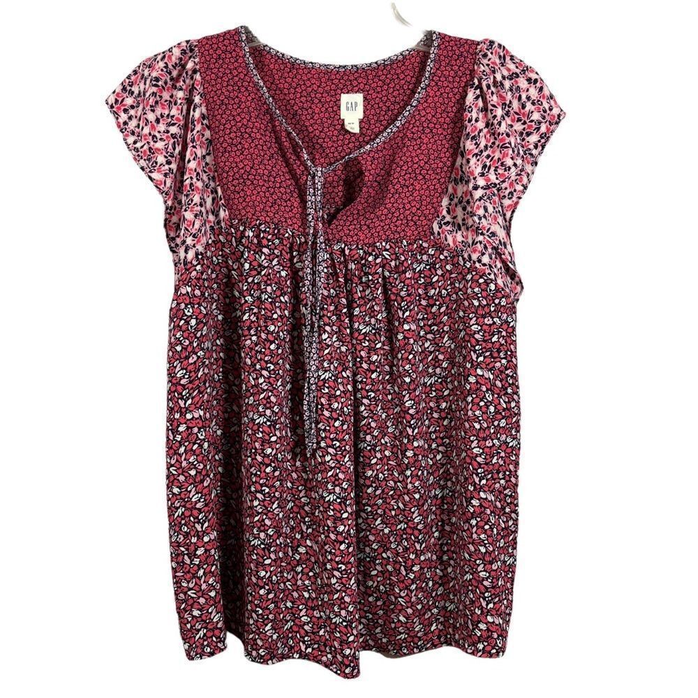 Gap Cap Sleeve Pullover Blouse